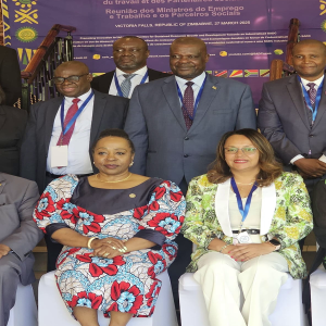 HONOURABLE MINISTERS, PERMANENT SECRETARIES AND HEADS OF DELEGATIONS POSE FOR A PHOTO